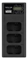Ładowarka trzykanałowa Newell CD-USB-C do akumulatorów NP-FW50 do Sony