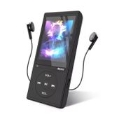 Odtwarzacz mp3 czarny bluetooth ze słuchawkami radiem przenośny sport 8GB