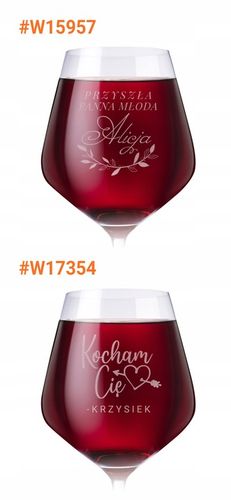Kieliszek do Wina Krosno Prezent na Urodziny 18-99 Elegancki Duży 860 ml na Arena.pl