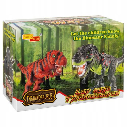 DINOZAUR T-REX INTERAKTYWNY ZIELONY FIGURKA RYCZĄCY CHODZĄCY ZNOSI JAJKA XL na Arena.pl