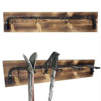 WIESZAK UCHWYT ŚCIENNY N3 Z DESKĄ NA 4 PARY NART