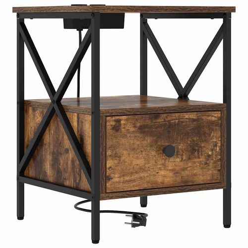 Szafka Nocna z szufladą Wędzony dąb 41.5 x 40.5 x 55 cm na Arena.pl