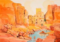 Plakat 42x29,7cm Ruiny pod Słońcem