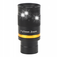 TELESKOP ASTRONOMICZNY OKULAR CIĄGŁY ZOOM 7-21 MM 31,7 MM CZARNY