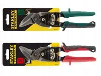 STANLEY Zestaw nożyce do blachy lewe prawe odgięte