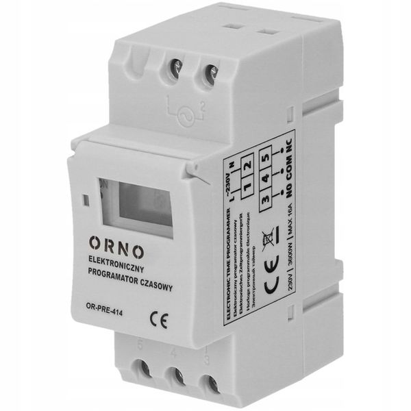 PROGRAMATOR CZASOWY NA SZYNĘ DIN CYFROWY TYGODNIOWY TIMER zdjęcie 3