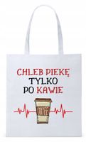 Dla Piekarza Prezent Torba Eco Biała Shopper Z Nadrukiem Ze Zdjęciem