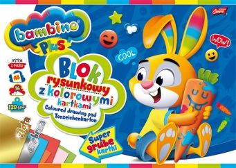 BLOK RYSUNKOWY A3/16K KOLOR BAMBINO PLUS 120G A"10 na Arena.pl