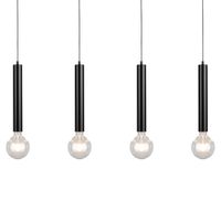 Loftowa lampa wisząca BARREL 16709404 metalowa tuby zwis czarny