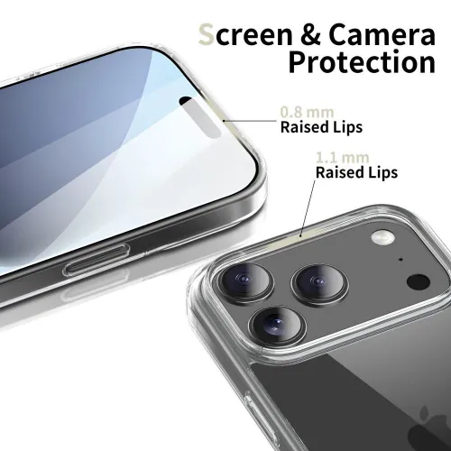 etui tech-protect flexair hybrid na iphone 17 pro - przezroczyste na Arena.pl