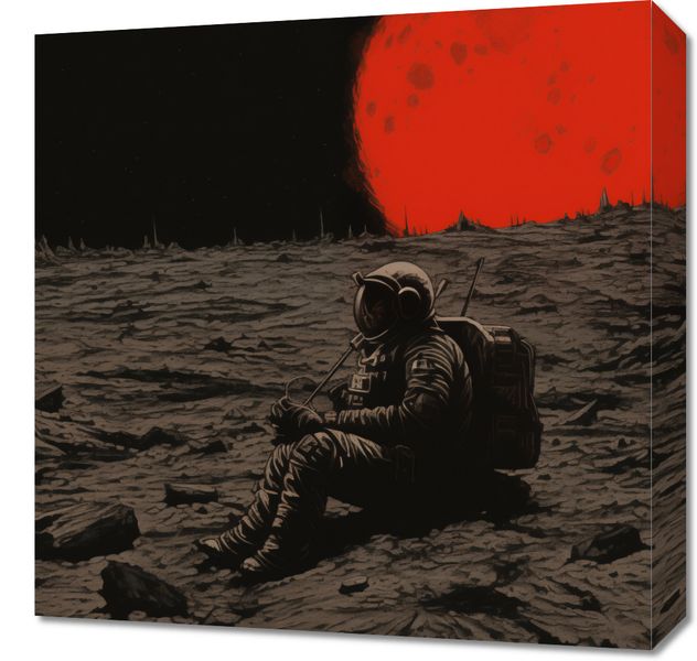 Obraz 50x50cm Samotność w Kosmosie zdjęcie 1
