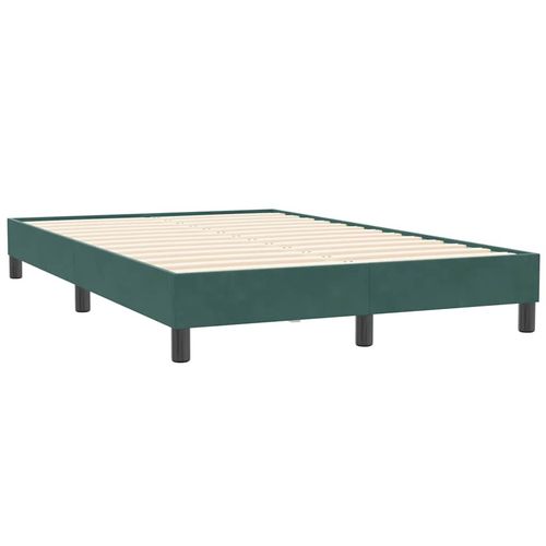 Łóżko typu Box Spring bez materaca Ciemnozielone 120x210 cm na Arena.pl