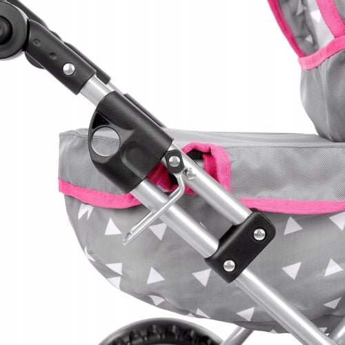 KINDERPLAY WÓZEK DLA LALEK GŁĘBOKI GONDOLA SKŁADANY TORBA REGULOWANA RĄCZKA na Arena.pl