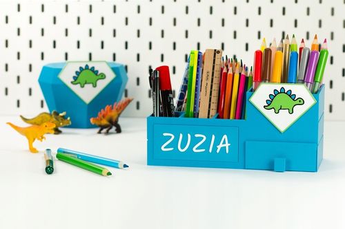 KAJAWIS Organizer na biurko XL przybornik kredki piórnik IMIĘ SZUFLADKA EKO na Arena.pl