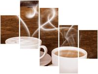 OBRAZ DWIE FILIŻANKI KAWY
