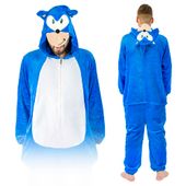 Piżama męska kigurumi onesie jednoczęściowa kombinezon sonic M