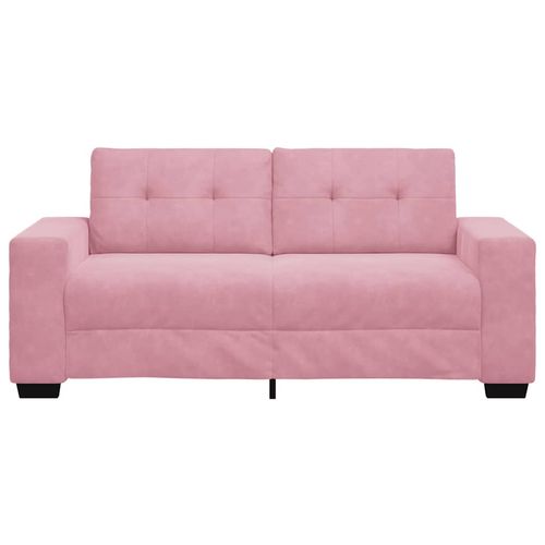 Sofa dwuosobowa, różowa, 140 cm, aksamit na Arena.pl