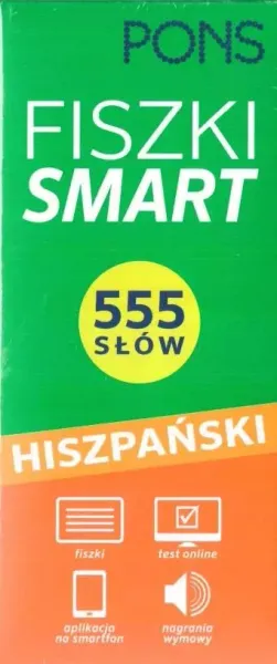 Fiszki Smart 555 słów. Hiszpański w.2022 zdjęcie 1