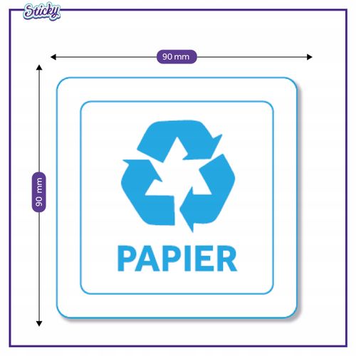 Naklejki na kosze do segregacji śmieci WODOODPORNE na Arena.pl