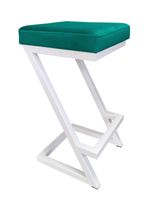 Hoker krzesło barowe ZETA LOFT METAL podstawa biała MG20