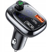 BASEUS TRANSMITER FM BLUETOOTH SZYBKA ŁADOWARKA 3x USB USB-C 36W PD QC