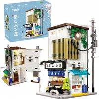 KLOCKI CADA JAPOŃSKI SKLEP Z BUŁKAMI BUN SHOP BUDYNEK ŚWIATŁO LED 1108 EL.