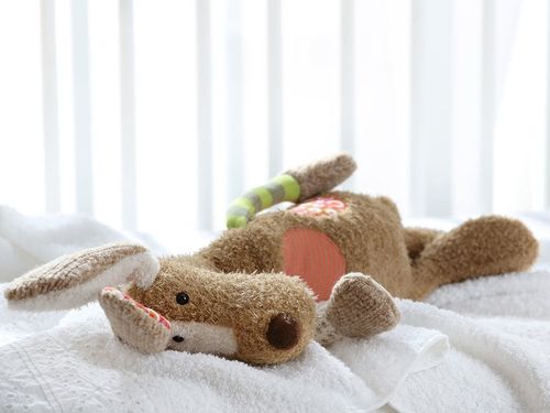 SIGIKID Brązowy pies 40 cm Patchwork Sweety na Arena.pl