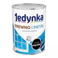 EMALIA ALKIDOWA DO DREWNA I METALU CZARNA 0,9L - 5EMAL.CZA0.9