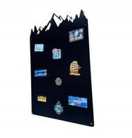 Magnetyczna tablica na magnesy z wakacji duża czarna GÓRY 75x49 cm