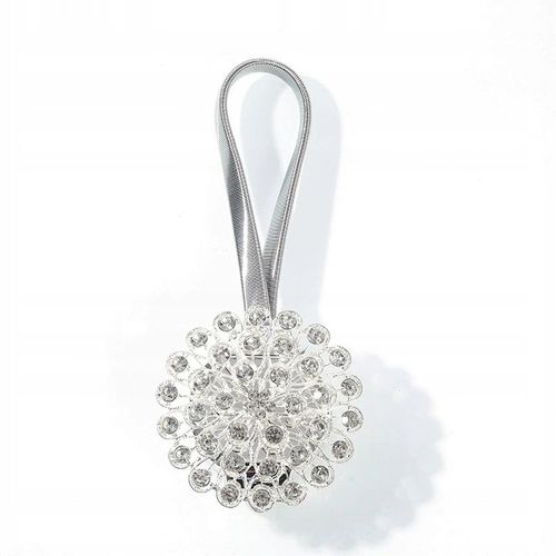 Spinka klamra z kryształkami na magnes do firan,zasłon x2 na Arena.pl