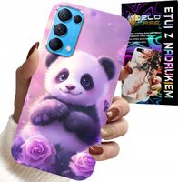 ETUI DO OPPO FIND X3 LITE - SŁODKA PANDA WZORY DLA DZIECI + SZKŁO