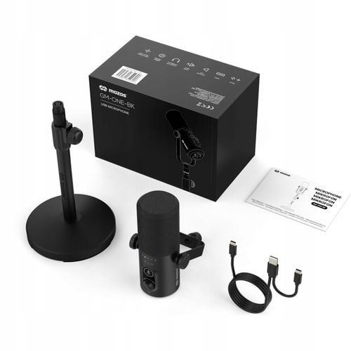 Mikrofon Mozos GM-ONE-BK dynamiczny mikrofon studyjny USB-C i XLR na Arena.pl
