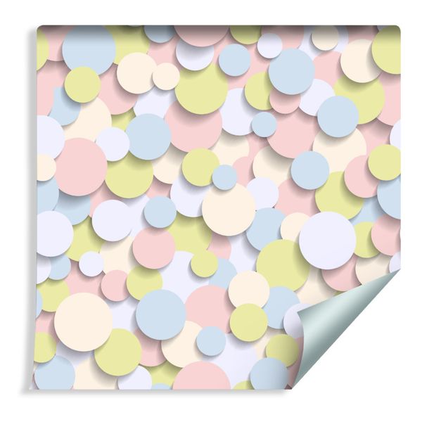 Tapeta Kolorowe Koła - Efekt 3D zdjęcie 1