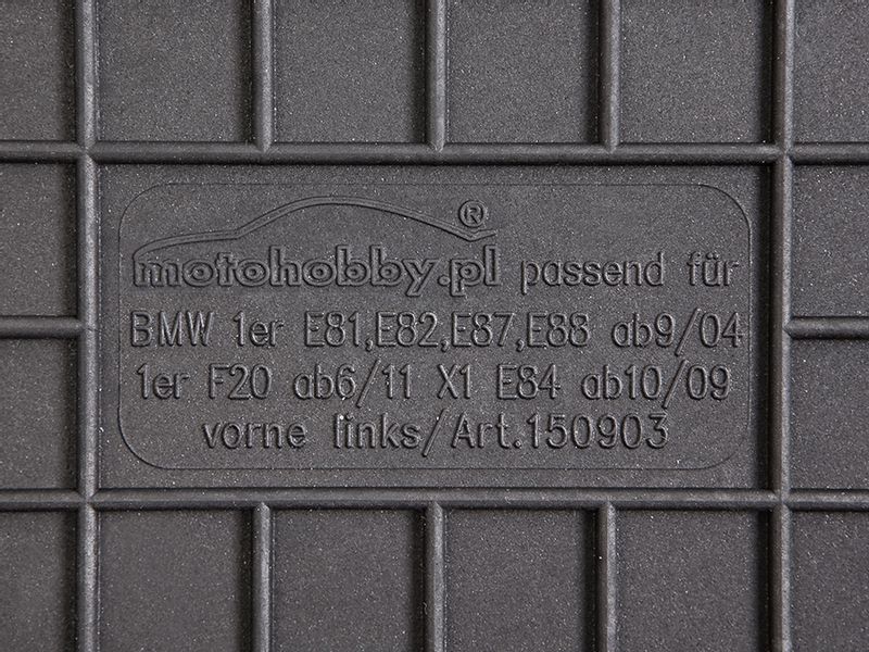 BMW 1 E81 E82 E87 E88 DYWANIKI GUMOWE DEDYKOWANE zdjęcie 2