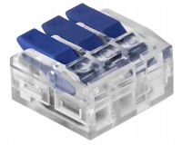 SZYBKOZŁĄCZKA ZŁĄCZKA ZACISKOWA 3-PRZEWODOWA 3x 0,75-4mm² 100 SZTUK ORNO
