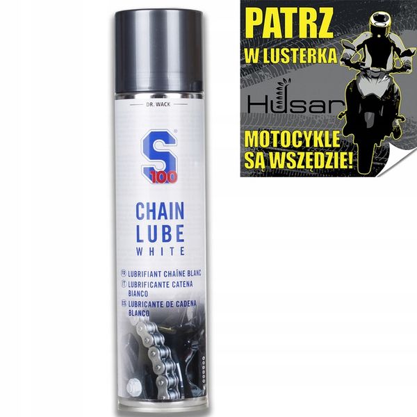 S100 WEISSES KETTEN SPRAY smar do łańcucha +GRATIS zdjęcie 1