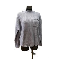 Beluring Sweter Damski Luźny Modny w Kolorze Niebieskim XL