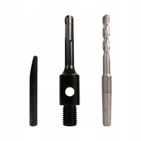 Adapter bezudarowy do otwornic diamentowych SDS plus M16 z wiertlem