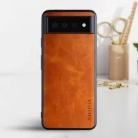 Etui AIORIA Vintage LEATHER do Google Pixel 6 Pro pomarańczowy