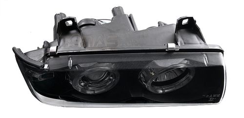 Reflektory lampy BMW E36 black ringi sedan touring na Arena.pl