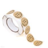 NAKLEJKI NA ROLCE - HANDMADE WITH LOVE KRAFT 500 SZT DPNK-163 DPCRAFT