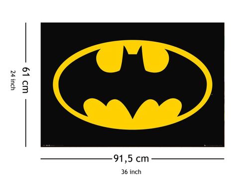 Batman Klasyczne Logo - plakat 91,5x61 cm na Arena.pl