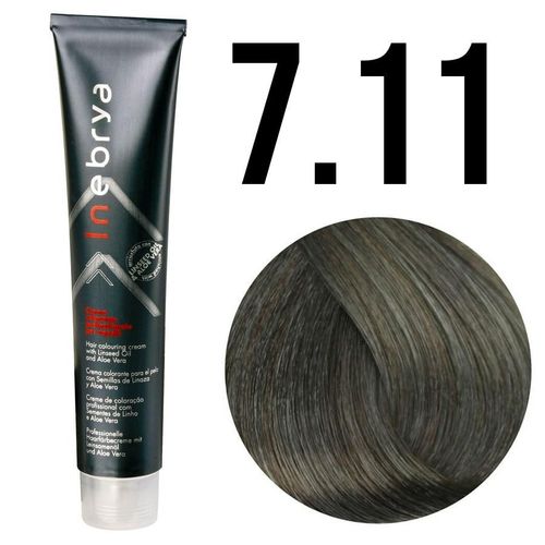 Inebrya farba do włosów, koloryzacja trwała, 100 ml 7/11 średni blond intensywny popielaty na Arena.pl