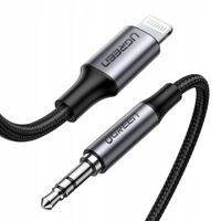 2 x Ugreen kabel przewód audio AUX MFI Lightning - 3,5 mm mini jack 1 m sza
