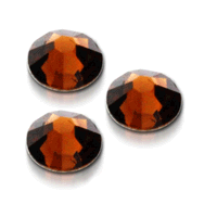 50x Swarovski Ozdoba do paznokci Cyrkonie SS10 220 Smoked Topaz