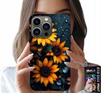 ETUI DO IPHONE 14 PRO - SŁONECZNIKI, SŁONECZNIK, KWIECISTE WZORY