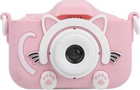 Aeun aparat dla dzieci karta 32GB 20MP gry ramki filtry różowy kotek kamera