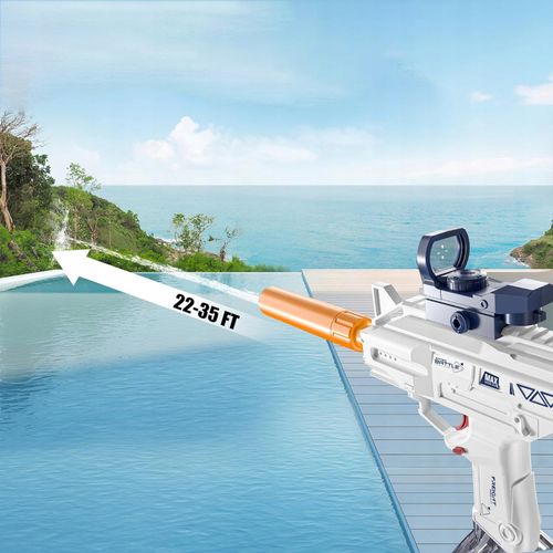 PISTOLET NA WODĘ ELEKTRYCZNY MIOTACZ DLA DZIECI SIKAWKA KARABIN AUTOMAT na Arena.pl