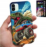 ETUI DO XIAOMI REDMI A1 -DINOZAUR W MONSTERTRUCKU WZORY DLA DZIECI