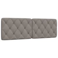 Poduszka na wezgłowie, kolor taupe, 160 cm, tkanina